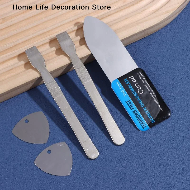 5 in 1 Professional Stainless Steel Curved Screen Pry Tools for iPhone iPad Tablet Laptop Repair Metal Spudger Disassembly Kit