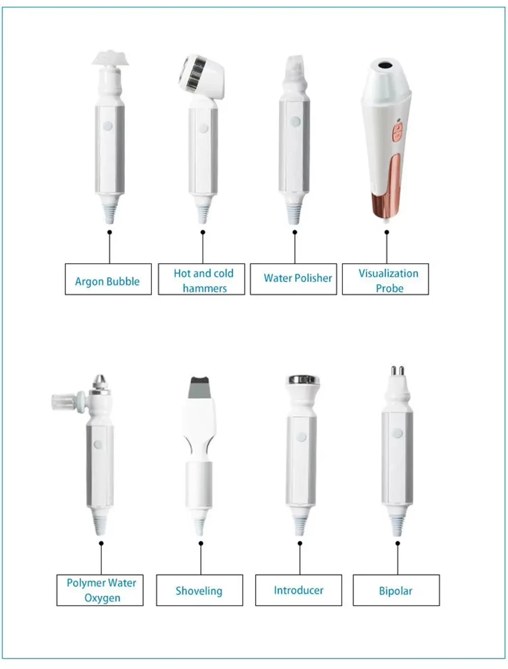 8 w 1 Hydra Oxygen Jet Peel Aqua Peeling dokładne czyszczenie analizator skóry maszyna mała bańka Hydra mikrodermabrazja maszyna do twarzy