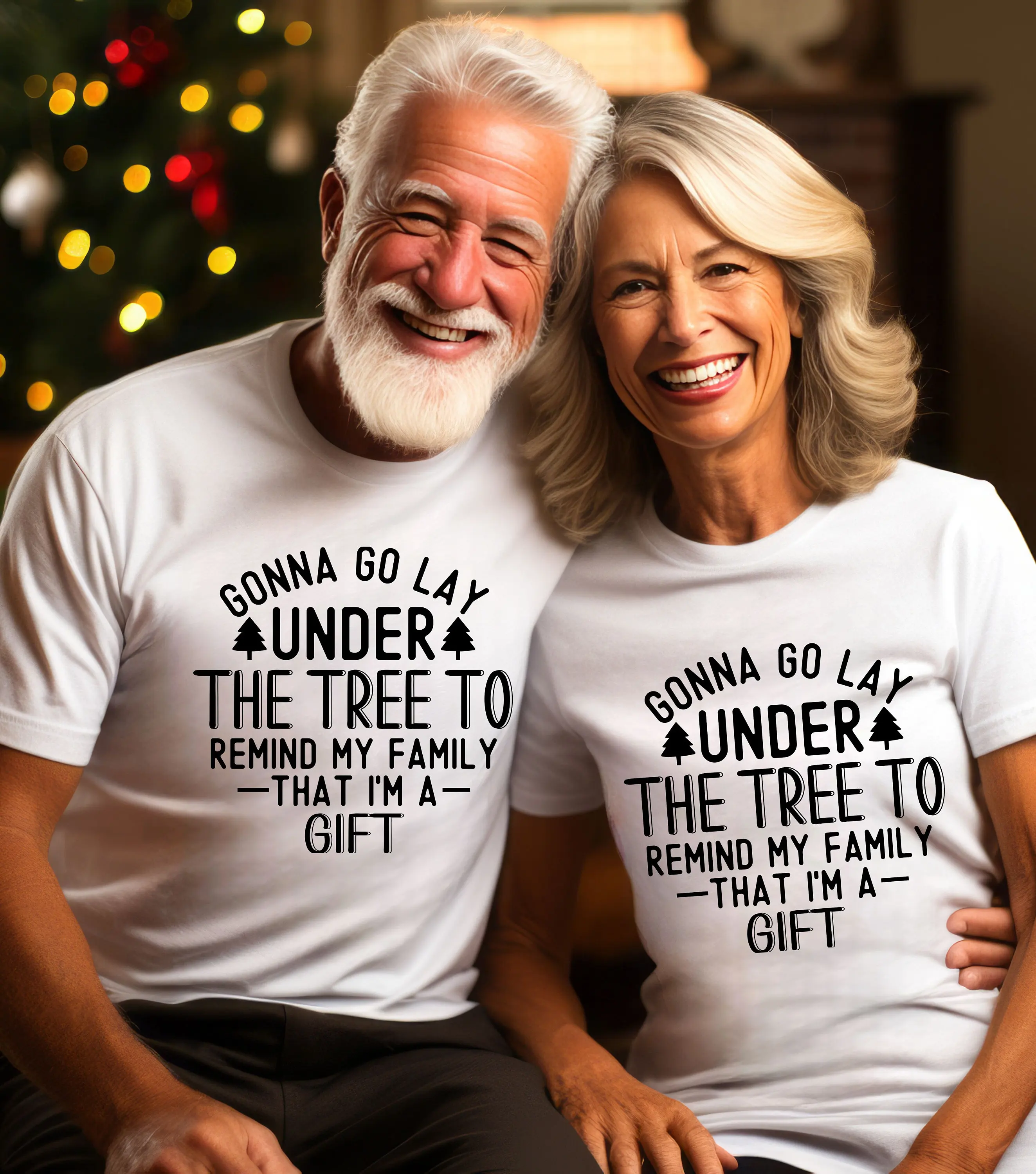 Funny Christmas T Shirt Lay Down Under The Tree And Remind Your Family You'Re A