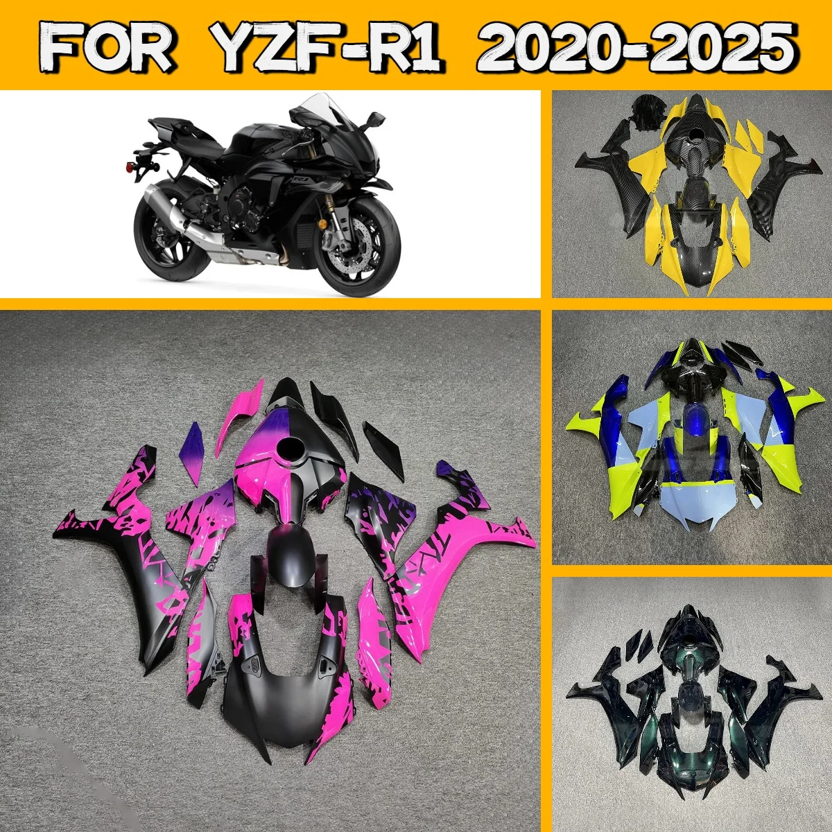

For 2020-2025 Yamaha YZF R1 Motorcycle Fairings Set Injection Molded Hot Style 20-25 YZFR1 Fairing Panel Kit