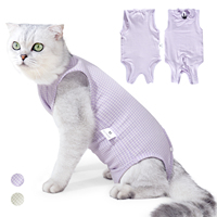 Cat Recovery Suit Professional,Abdominal Wounds Cone E-Collar Alternative,Pet Surgical Recovery Suit Soft Onesie for Cats
