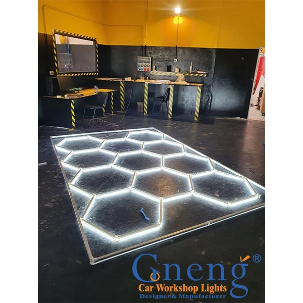 Suppliers Wholesale Hexagon Led Easy Installation Garage Modular Honeycomb Wall Detailing Lights