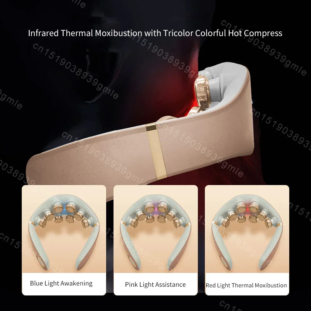 전기 지압 목 마사지기, 깊은 조직 진동, 뜨거운 압축 어깨 목 경추 기계, 건강 관리