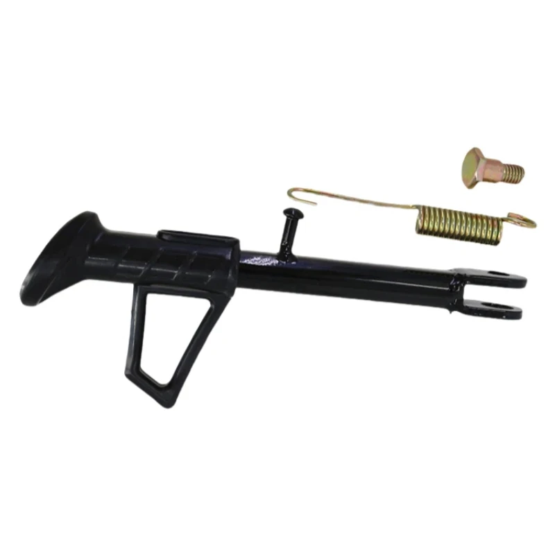 high-quality High quality Black 20-22cm Motorcycle Scooter Kickstand Side lining Stands Kick Bracket With Spring Bolt