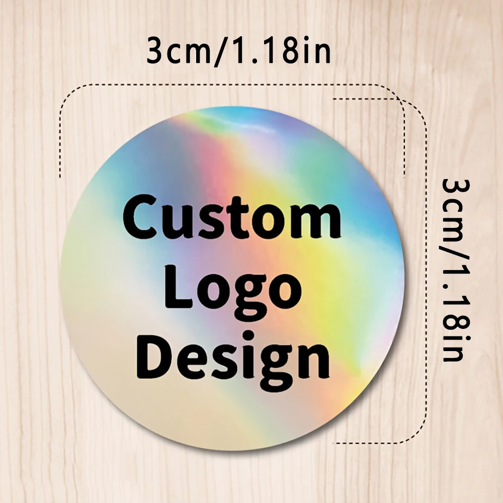 Custom Stickers Waterproof Personalized Stickers Round Custom Logo Labels for Wedding Birthday Party,Company Logo Gift Packaging