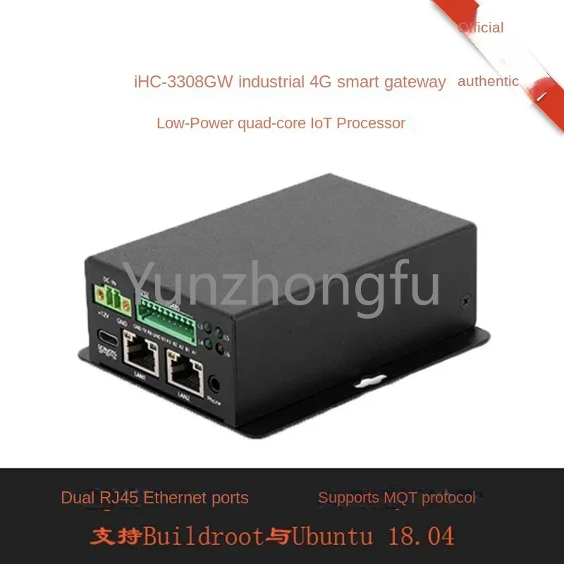 RK3308 Industrial Intelligent Gateway Dual Port 485 CAN 232 4G Routing IoT Internet of Things Automation