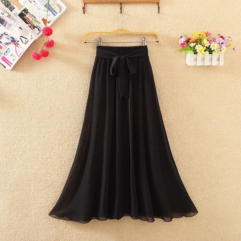 Female Skirts Midi Women's Skirt Korean Style Beach Summer Aesthetic Modest Y2k Vintage Clothing Trend 2024 High Quality Casual