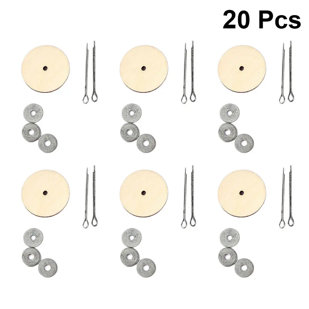 

20Sets Premium Wood Joints Accessories for DIY Crafting Rotatable Limb Connectors Ideal for Bear Dollmaking Flexible Artisan
