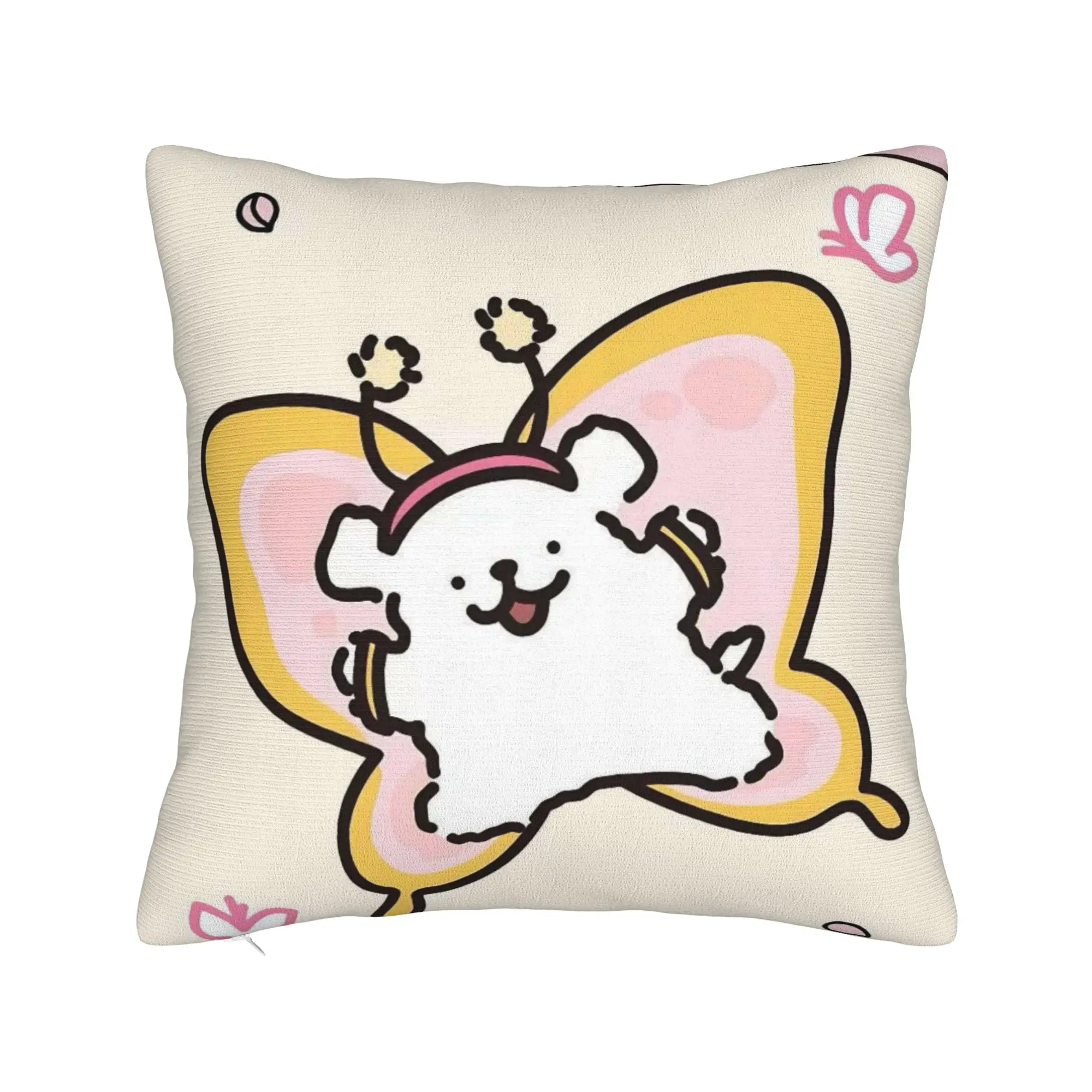 Cartoon Maltese Pillow Cover Line Dog Puppy Soft Cushion Cover Vintage Pillow Case For Wedding Party Home Decor