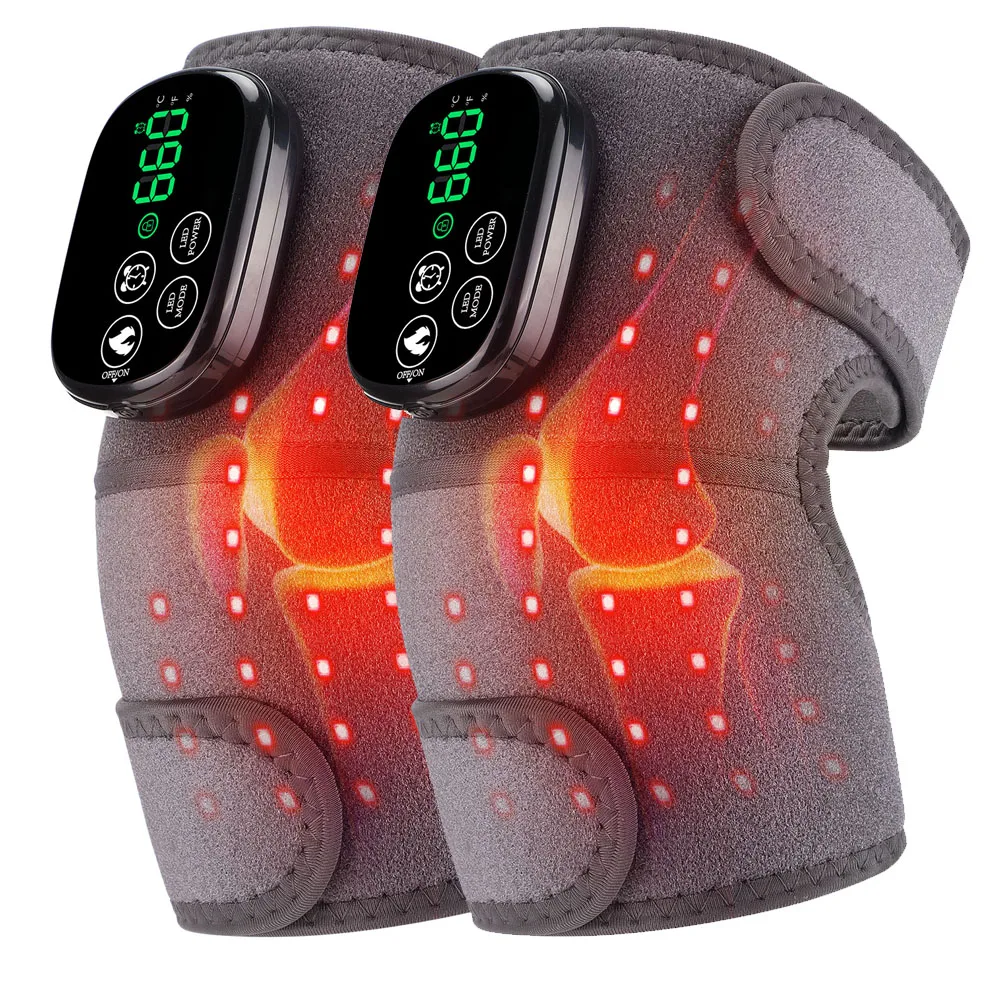 Red Light Therapy Knee Massager 660 850nm LED Infrared Wound Healing Household Heating Knee Massager Knee Pad Shoulder Elbow Pad