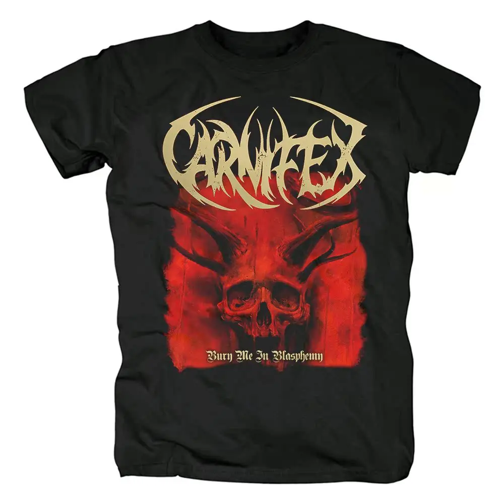 

2025 New Summer Carnifex Metal Band Retro Men's Women's T-Shirt Pop Rock Hip Hop Print Casual Fashion Short Sleeve Top
