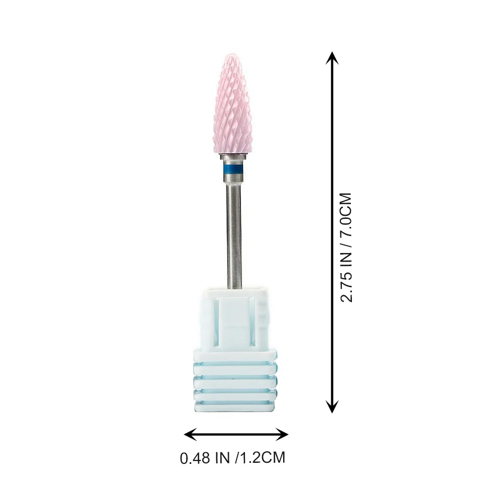 5Pcs Ceramic Nail Grinding Heads Professional Manicure Tool Multifunctional Electric Nail Drill Bits Polish Reshape Carve