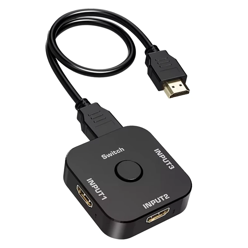 -Compatible Switch Video Selector Adapter All-In-1 8K -Compatible 2.1 Switch Switch 3X1 8K@60Hz