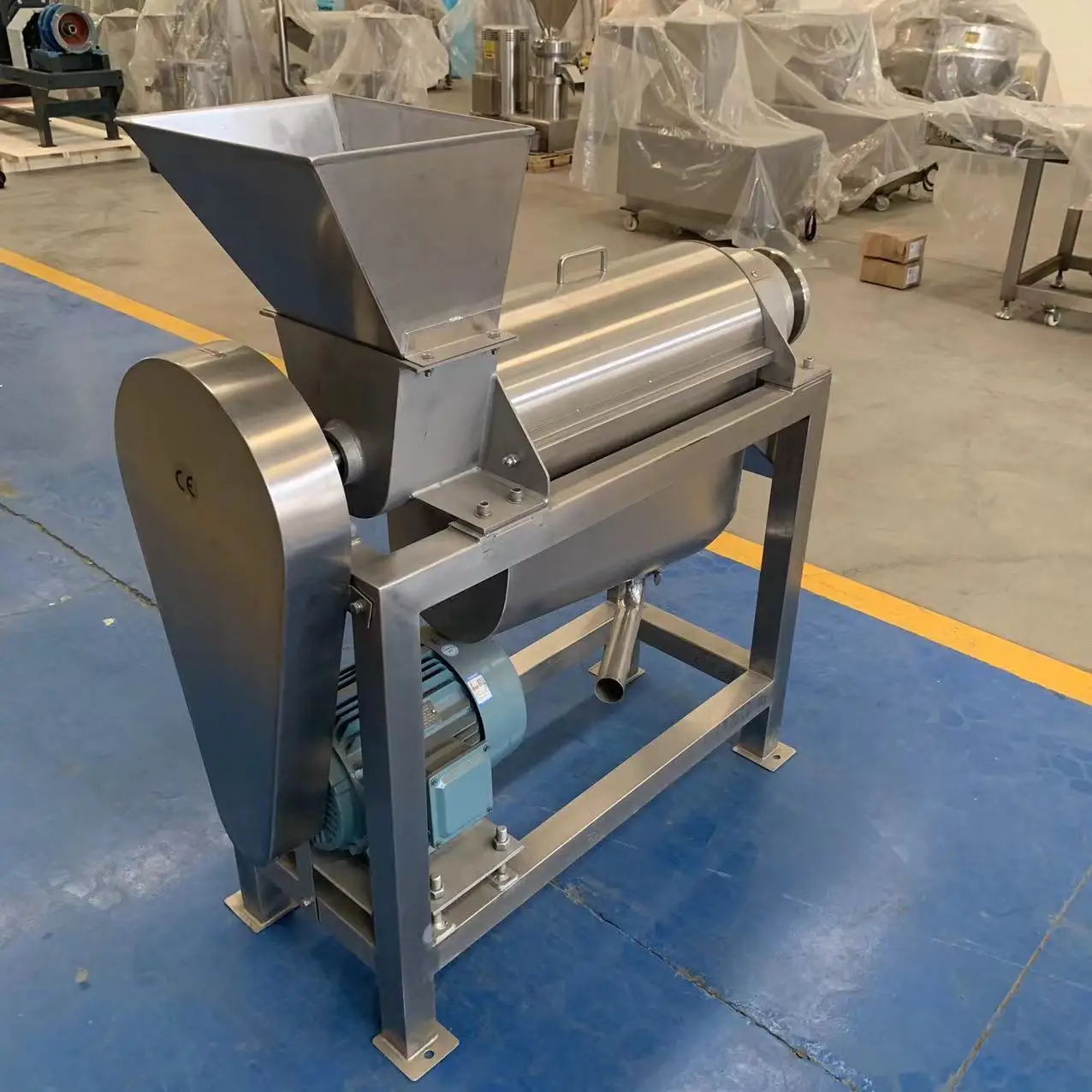 Máquina de polpação de frutas de canal único Máquina de moagem de suco de frutas Máquina de prensagem