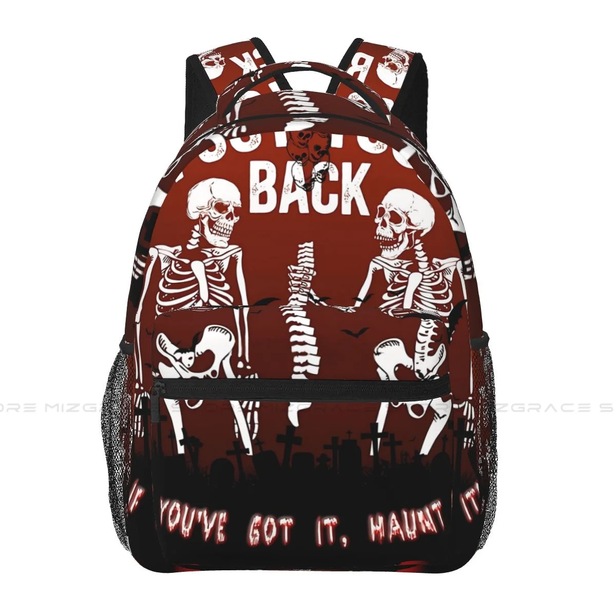 

Halloween Skulls Backpacks Skull Style Casual Print Student School Bag Women Man's Travel Bags Laptop Daypack