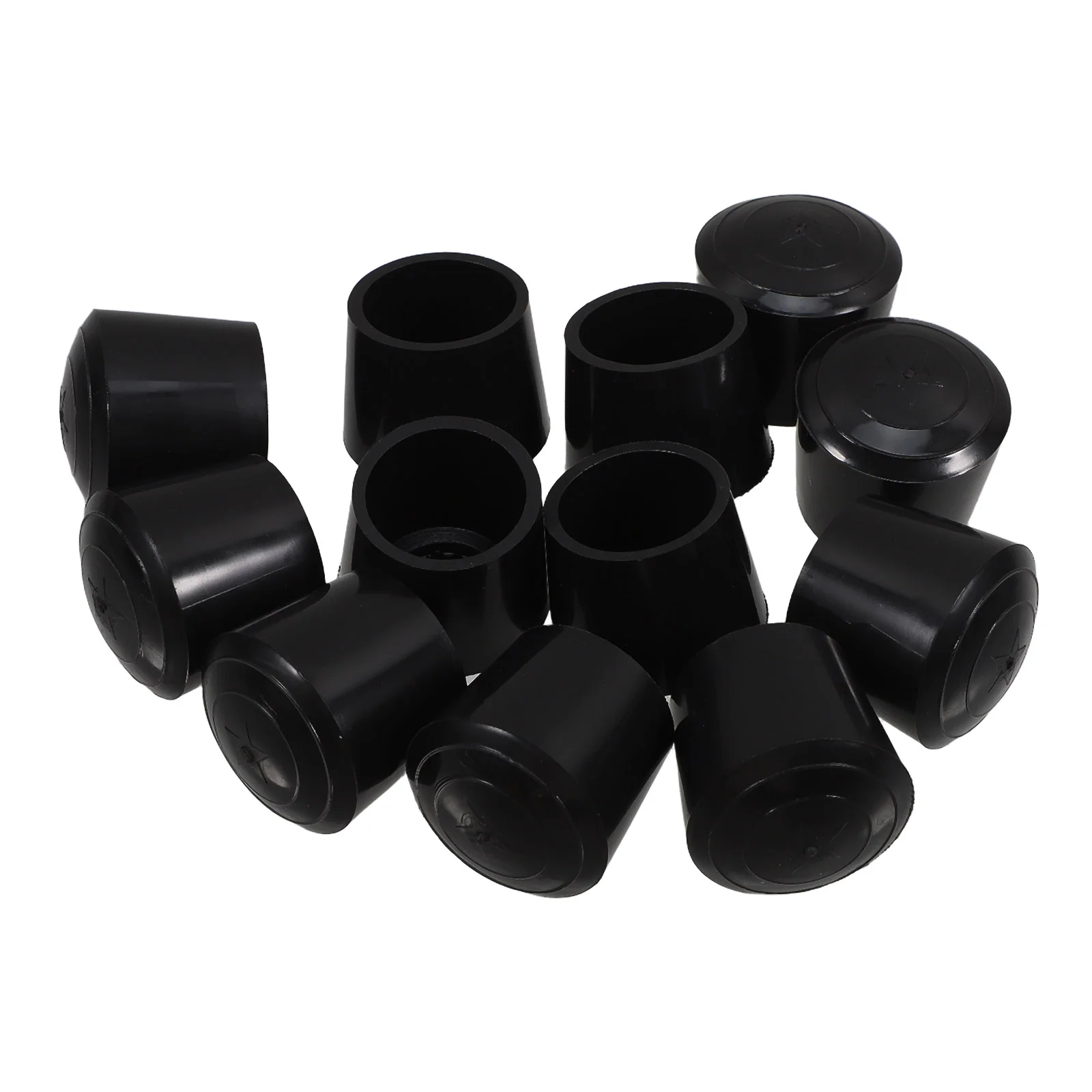 12 Pcs Rubber Feet Chair Caps for Legs Table Stool Anti-sinking Foot Cover Bed Frame Protectors Furniture Covers