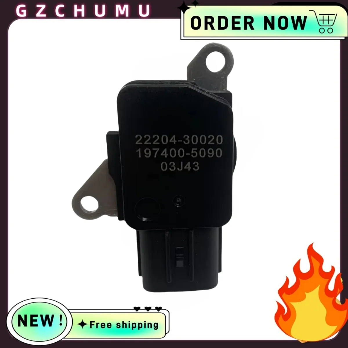 

Mass Air Flow Meter Sensor For Toyota Dyna Hiace Hilux Land Cruiser 22204-30020 2220430020