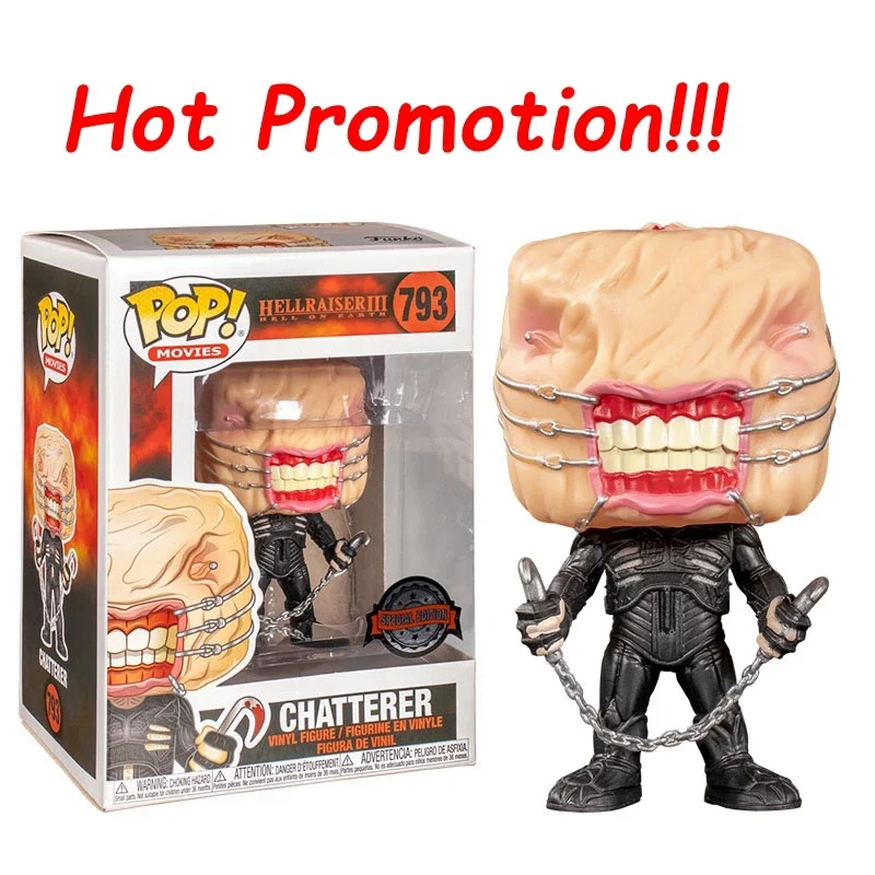 FUNKO POP  NEW Movies Series Hellraiser CHATTERER #793 Vinyl Action Figure Dolls Best Toys Cool Model Figure Toy Collectible