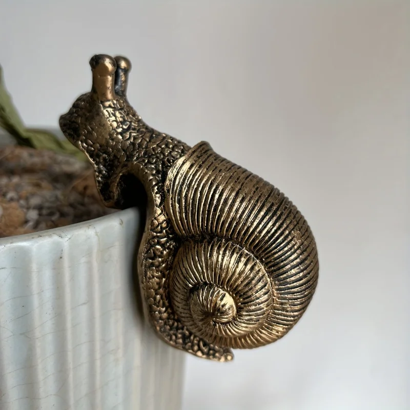 Hanging Flower Pot Snail Sculpture Decoration Resin Crafts Animal Sculpture Garden Decoration Home Decoration