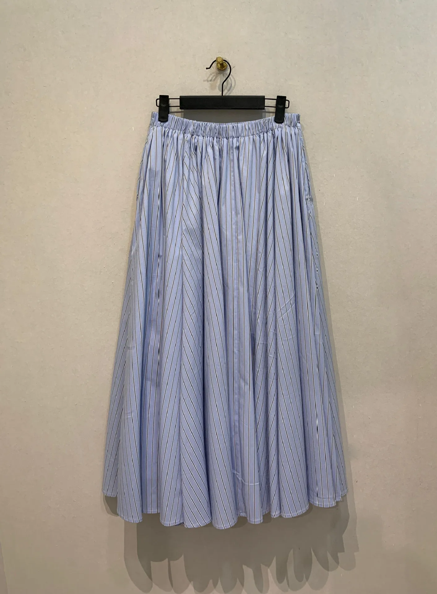 

Kuzuwata новые винтажные полосатые юбки с высокой талией Moda, повседневные универсальные юбки средней длины с большими качелями Faldas, японские юбки трапециевидной формы в стиле Харадзюку