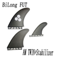 BiLong Futures AMT/ Twin +  Stabilizer Fiberglass Performance Core Tri Fin Set Surfboard Fins Quilhas Surf Fins Wakeboard