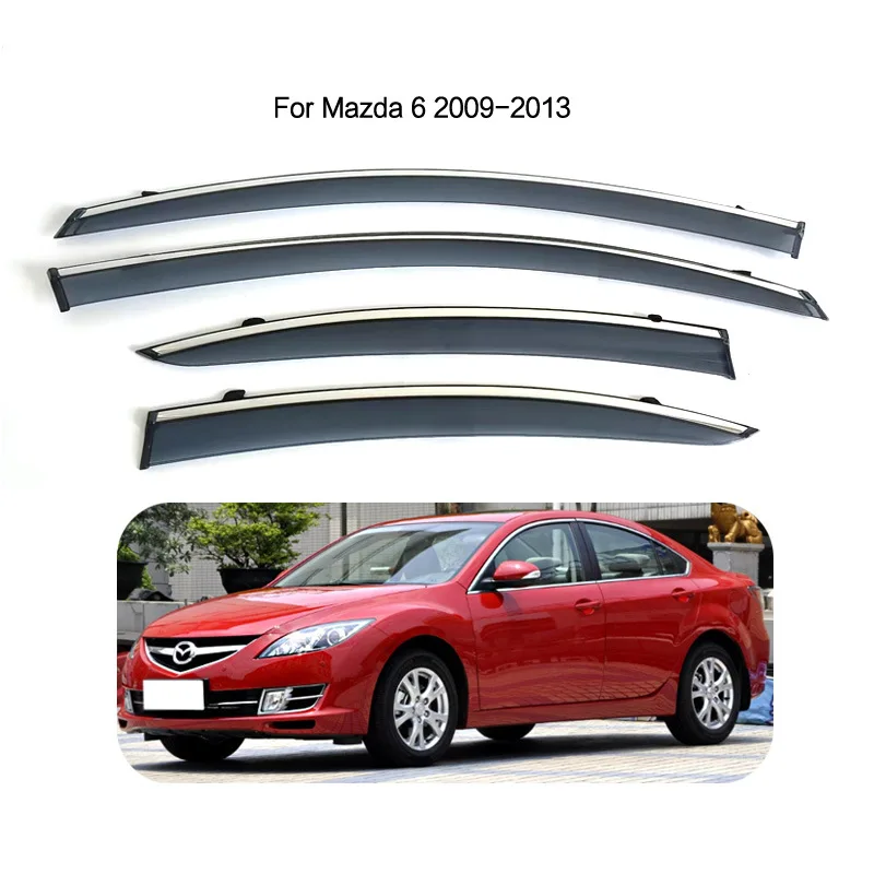 

Specially used for Mazda Ruiyi weather shield Mazda 6 Window Visor electroplating strip/stainless steel bright strip
