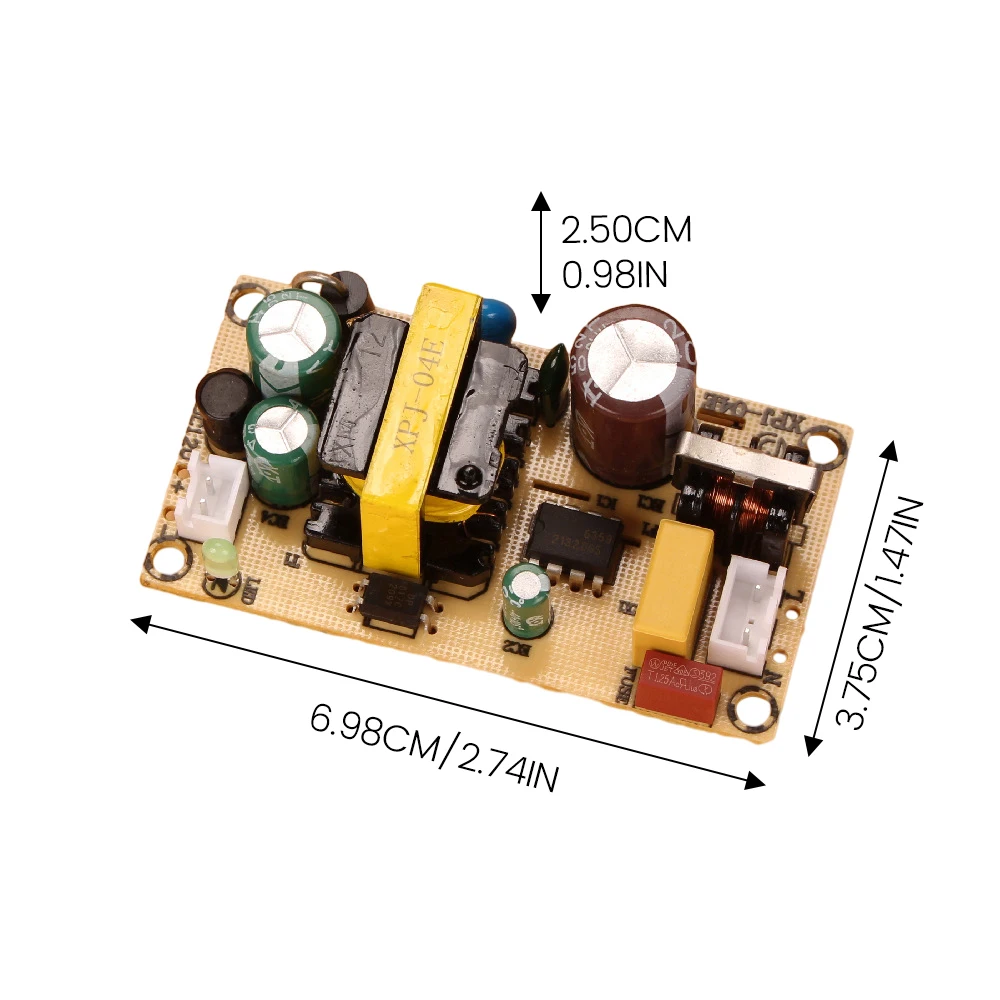 AC100-240V to DC 12V 24V 1A 2A Power Supply Step-down Module Switch AC-DC 24W 50/60Hz Switch Power Supply Board with line