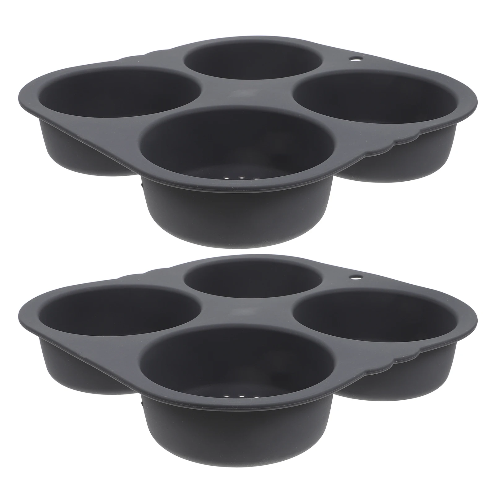

2pcs Silicone Bun Molds 4 Cavity Non-Stick Round For Home Kitchen Use Hamburger Bun Pan Baking Burger Mould Silicone Hamburger