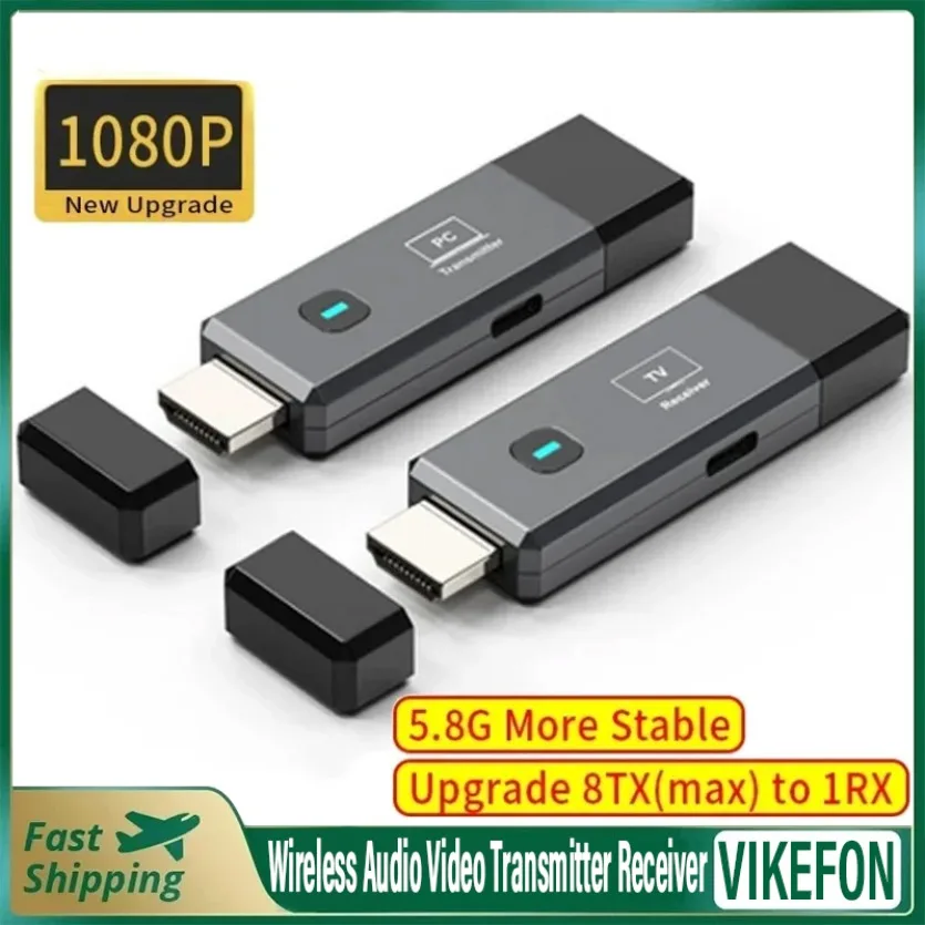 

50M 5G 1080P HDMI-Compatible Wireless Audio Video Transmitter Receiver Extender for Camera Laptop PC to TV Monitor Projector