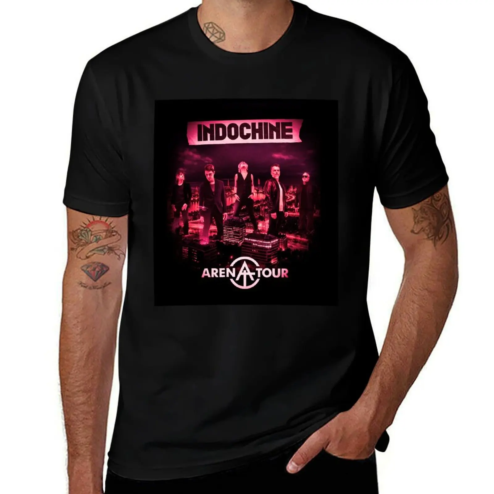 

Indochine Arena Tour T-Shirt t shirt men 100% cotton luxury brand t shirts for man graphic vintage anime tshirt T-Shirt