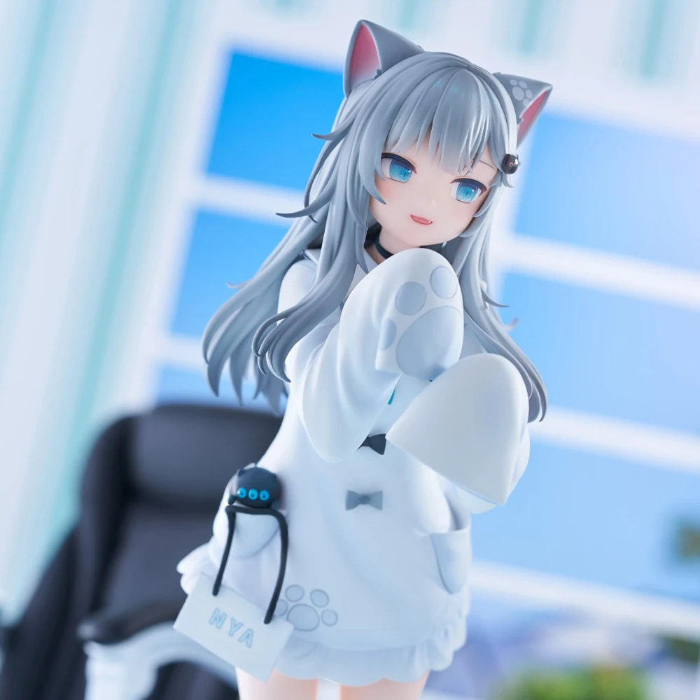 Originele illustratie figuur Nachoneko Figuur Stand Animatie Model Speelgoed volwassen Nacho Neko figuur PVC beelden ornament geschenken 22cm
