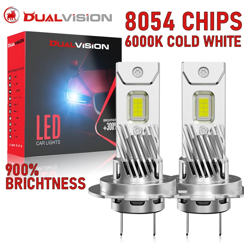 

Turbo H7 LED Headlights 16PCS 8054 CSP 1: 1 Automoblie Mini Diodes High Low Beam 12V Led H7 Universal Car Lights Canbus No Error