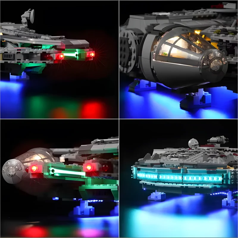 DIY LED Light สําหรับ LEGO 75257 Millennium Falcon Building Blocks อิฐของเล่น (เฉพาะไฟ LED, ไม่มีบล็อกรุ่น)