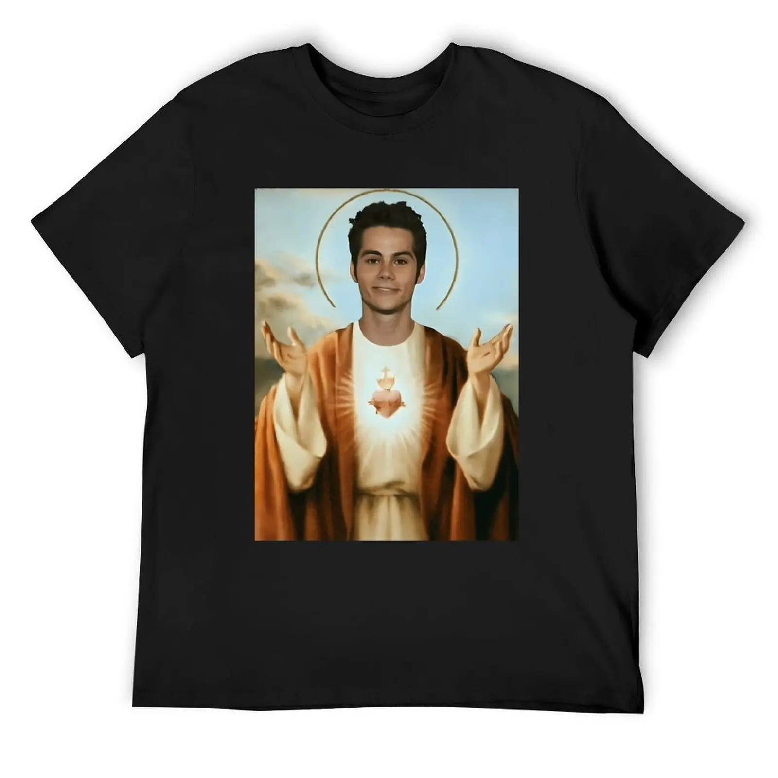 Dylan O'Brien Jesus \t \t T-Shirt Aesthetic clothing plain mens plain t shirts