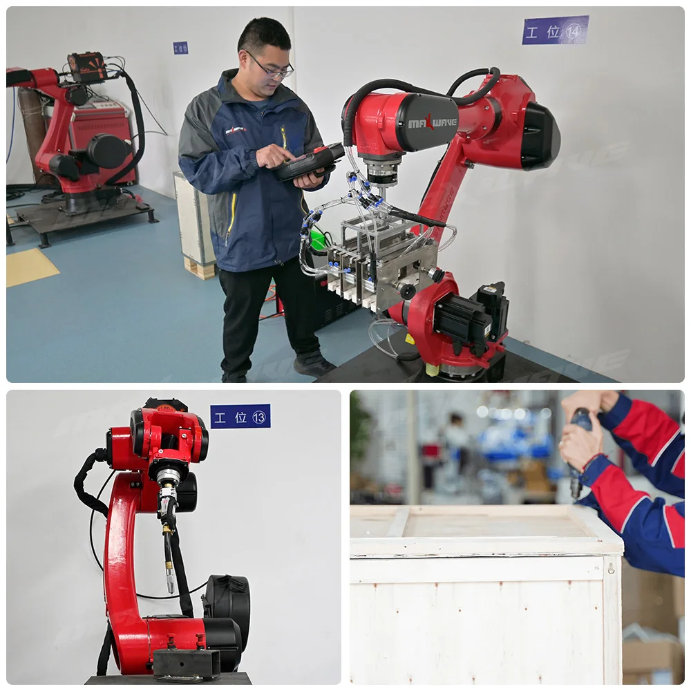 1506 ذراع روبوت صناعي 6 محاور 750 وات مؤازر عالي السرعة 6 كجم تحميل للتمليح واللحام باستخدام الحاسب الآلي والتطبيقات التعليمية