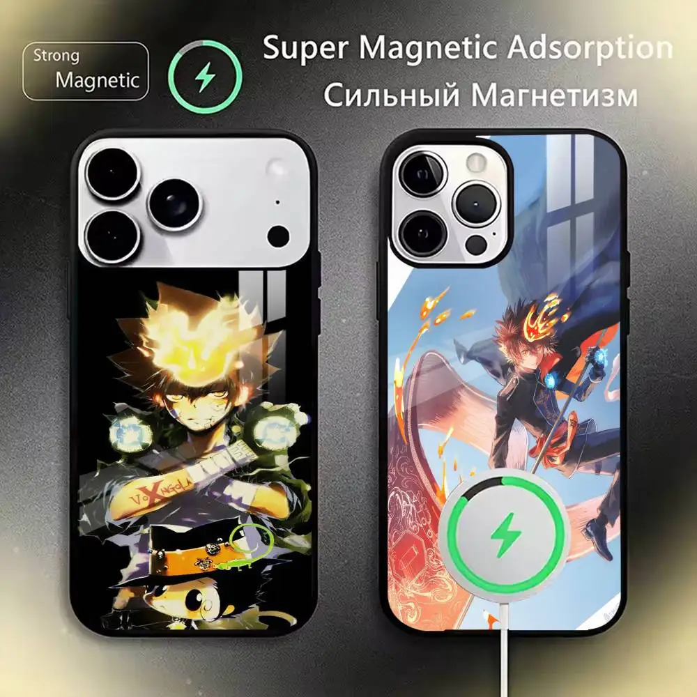 Reborn Tsunayoshi Sawada  Phone Case For iPhone17,16,15,14,13,12,11 Plus,Pro Magnetic For Magsafe Wireless Charging