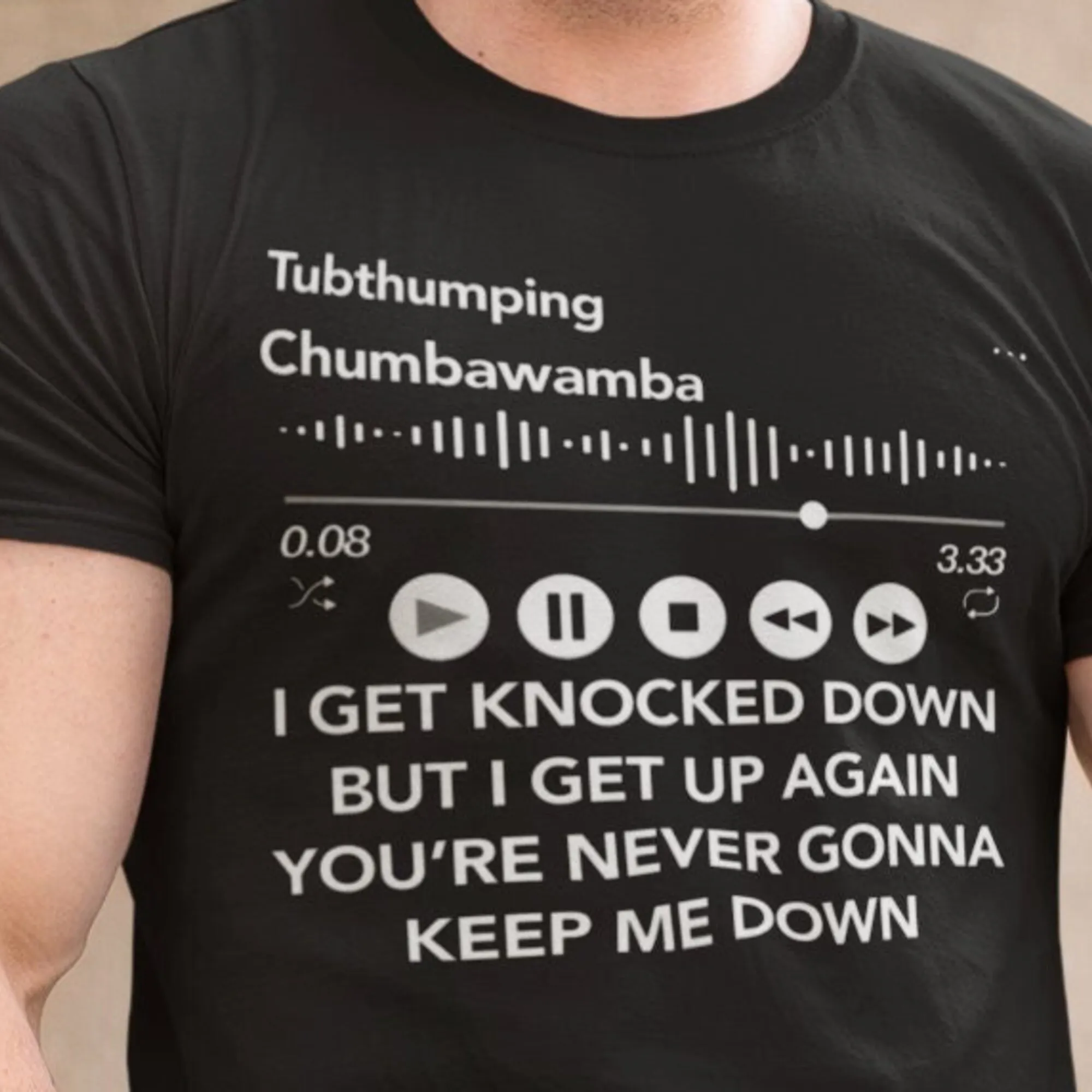 Tubthumping Chumbawamba I Get Knocked Down Classic Tee