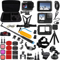 Accessories Kit for Gopro Hero 13 11 10 9 Black 8 7 6 5 4 Yi 4K SJ4000 EKEN H9 AKASO DBPOWER Strap Tripod Mount Go pro 12 Camera