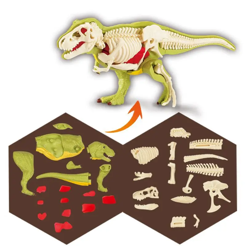 Jurassic Dinosaur Fossil excavation kits Education archeology Exquisite Toy Set Action Children Figure Education Gift BabyA9BC00