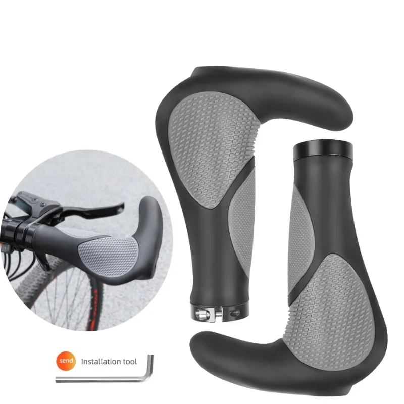 Bike Handlebar Grips for Comfort - Ergonomic Style to Lessen Hand Tiredness & Enhance Control - Perfect Bicycle Accessory