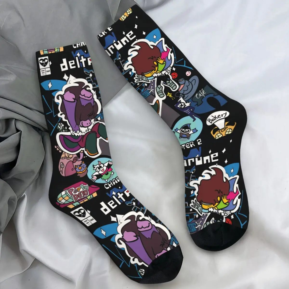 Unisex Sokken Deltarune Game Kris Susie Ralsei En Tenna Kousen Winter Comfortabele Sokken Buitensporten Antislip Sokken