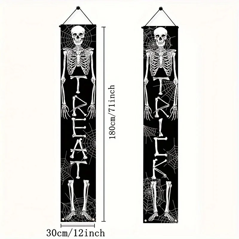 

Halloween Hanging Door Curtain Banner Pumpkin Ghost Happy Halloween Decorations For Home Trick Or Treat Horror Party Supplies