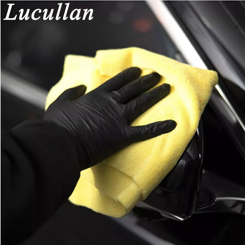 Lucullan 40X40CM 300GSM Basic Microfiber Cleaning Towel No Scratch Edgeless Clothes For Coating, Waxing, Detailing