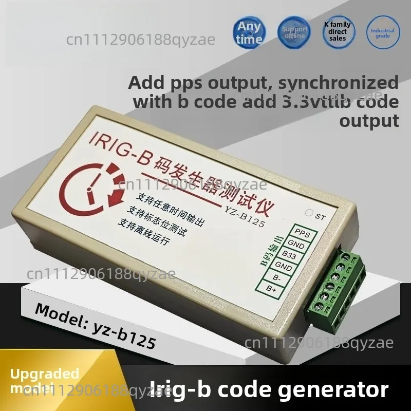 IRIG-B Code Generator and Tester - B Code Timing, Encoding, and Decoding Functions