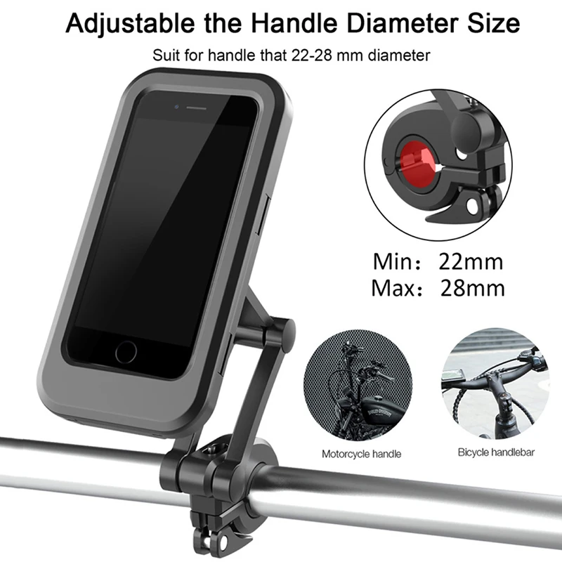 Riding Universal Waterproof Bracket Shockproof Riding 360 Degree Rotation Bike Phone Stand Phone Holder Case Dropshipping