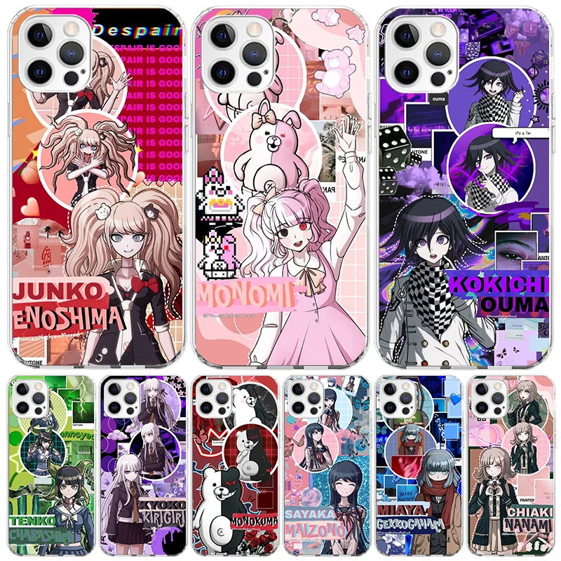 Danganronpa Trigger Happy Havoc For iPhone 16 15 14 13 12 11 Pro Max Phone Case X XS XR 7 Plus Print 8 SE Apple Fundas Cover Coq