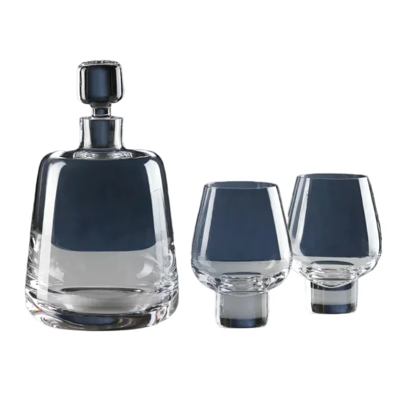 

Thickened European high-end restaurant Nordic style hotel household glass wine glass creative bottle