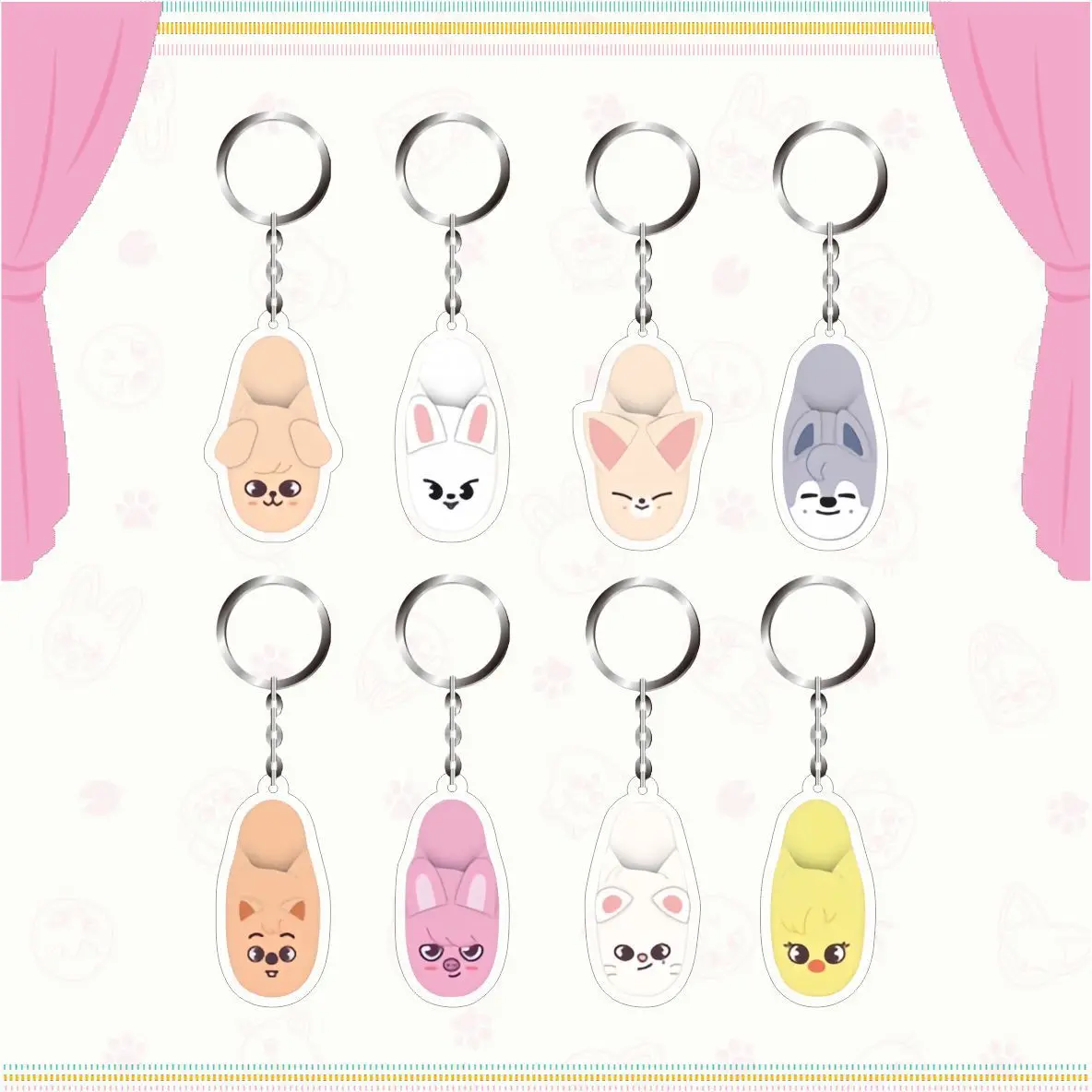 

K-POP новый акриловый брелок с героями мультфильмов «Бродячие дети» SKZOO сумка кулон аксессуары Felix Star периферийные подарки