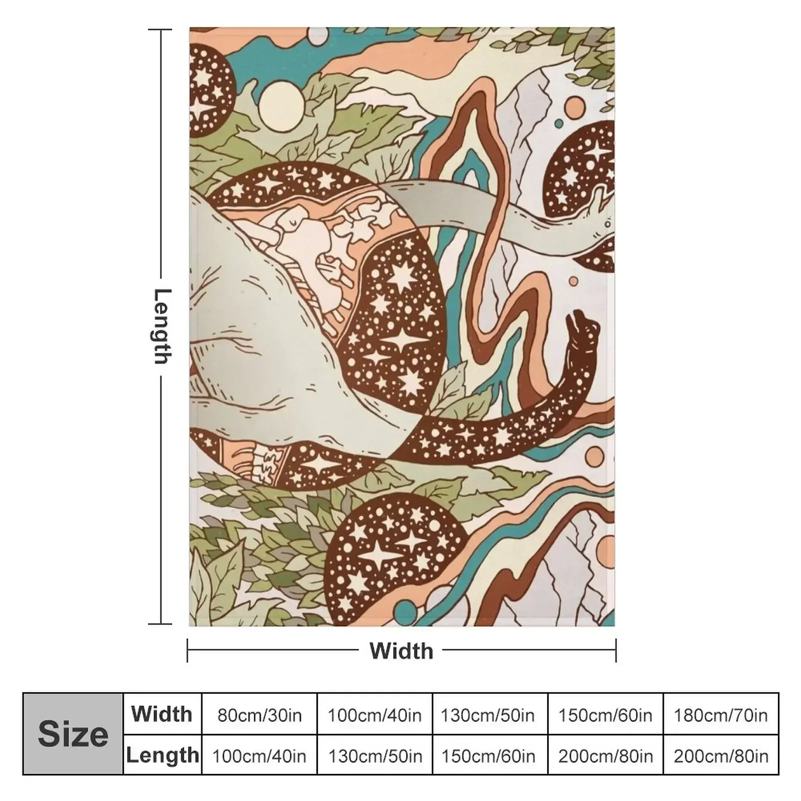 Jurassic Portal | Retro Rainbow Palette | Dinosaur Science Fiction Art Throw Blanket Summer Camping Blankets