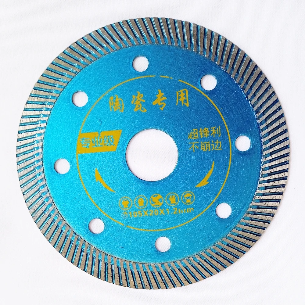 

1 Pcs 105mm Diamond Saw Hot Pressed Sintered Mesh Turbo Blade Cutting Disc Diamond Wheel for Porcelain Ceramic Tile